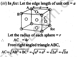 NCERT Solutions For Class 12 Chemistry Chapter 1 The Solid State Exercises Q10.1