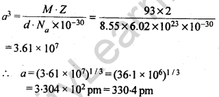 NCERT Solutions For Class 12 Chemistry Chapter 1 The Solid State Exercises Q13