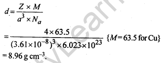 NCERT Solutions For Class 12 Chemistry Chapter 1 The Solid State Exercises Q15