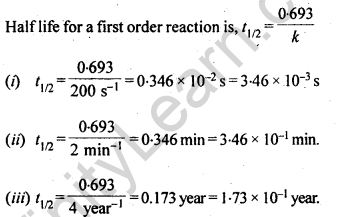 NCERT Solutions For Class 12 Chemistry Chapter 4 Chemical Kinetics Exercises Q13
