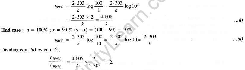 NCERT Solutions For Class 12 Chemistry Chapter 4 Chemical Kinetics Exercises Q18.1