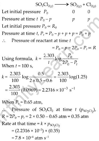 NCERT Solutions For Class 12 Chemistry Chapter 4 Chemical Kinetics Exercises Q21.1