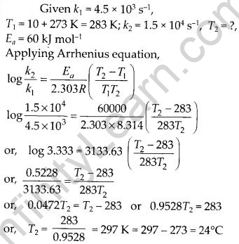 NCERT Solutions For Class 12 Chemistry Chapter 4 Chemical Kinetics Exercises Q28