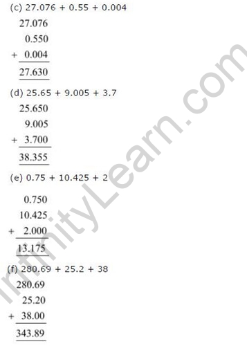 NCERT Solutions For Class 6 Maths Decimals Exercise 8.5 Q2