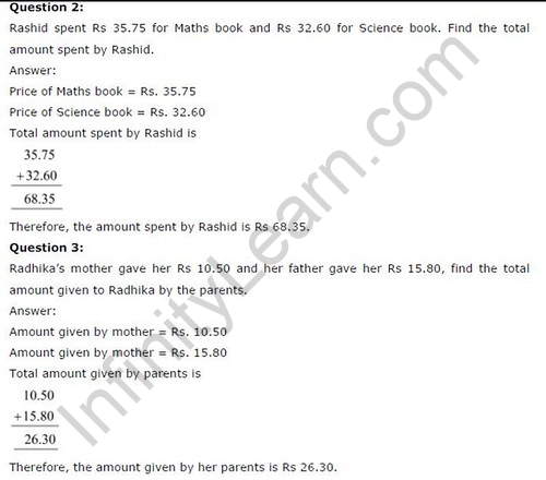 NCERT Solutions For Class 6 Maths Decimals Exercise 8.5 Q3