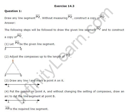 NCERT Solutions For Class 6 Maths Practical Geometry Exercise 14.3 A1