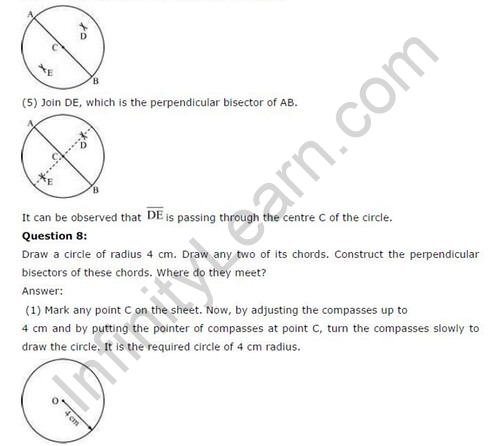 NCERT Solutions For Class 6 Maths Practical Geometry Exercise 14.5 A8