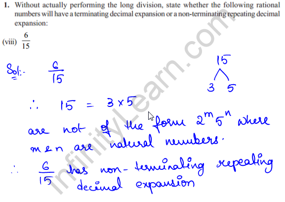 NCERT Solutions for Class 10 Chapter 1 Real numbers Ex 1.4 Q1 viii