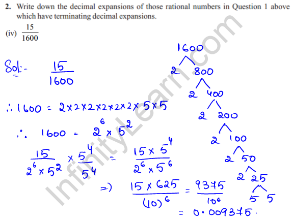 NCERT Solutions for Class 10 Chapter 1 Real numbers Ex 1.4 Q2 iv