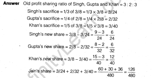 NCERT Solutions for Class 12 Accountancy Chapter 3 Reconstitution of a Partnership Firm – Admission of a Partner Q10