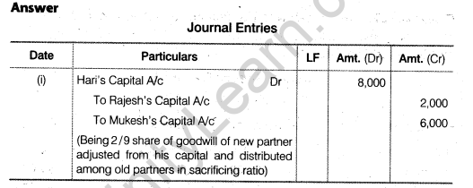NCERT Solutions for Class 12 Accountancy Chapter 3 Reconstitution of a Partnership Firm – Admission of a Partner Q25
