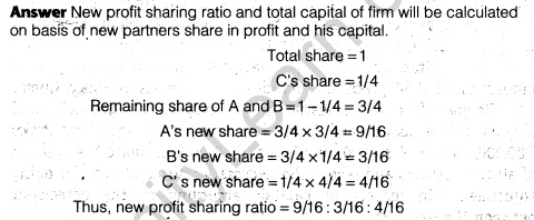 NCERT Solutions for Class 12 Accountancy Chapter 3 Reconstitution of a Partnership Firm – Admission of a Partner Q31