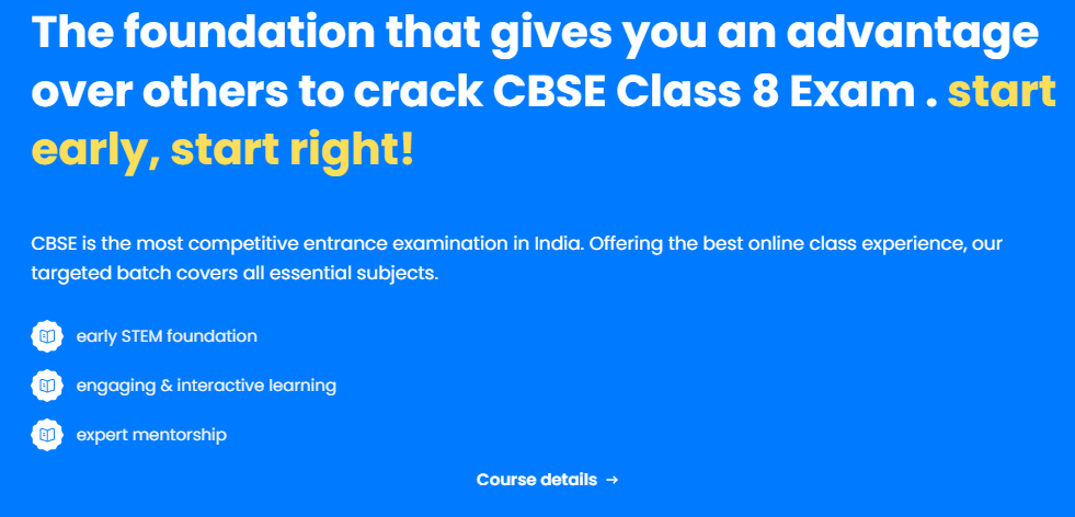 class 8 cbse foundation course