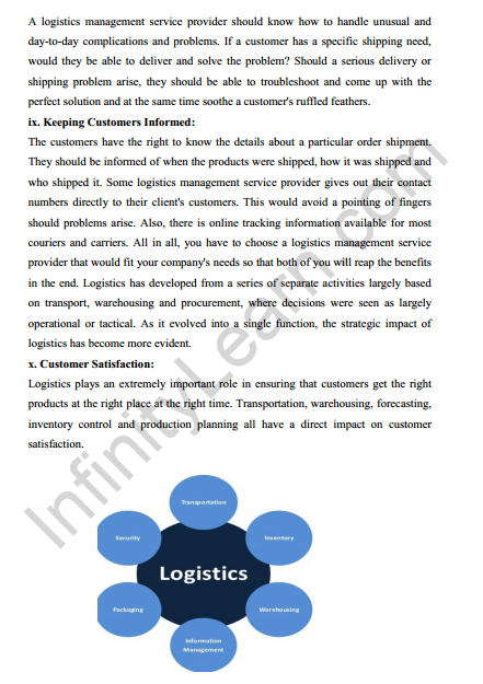  Transportation System & Logistic Management Syllabus 