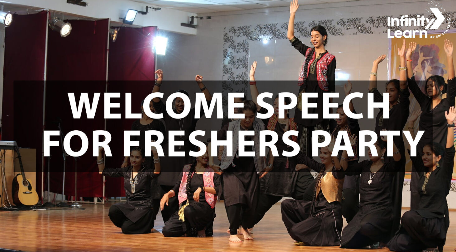 write a welcome speech for the freshers party