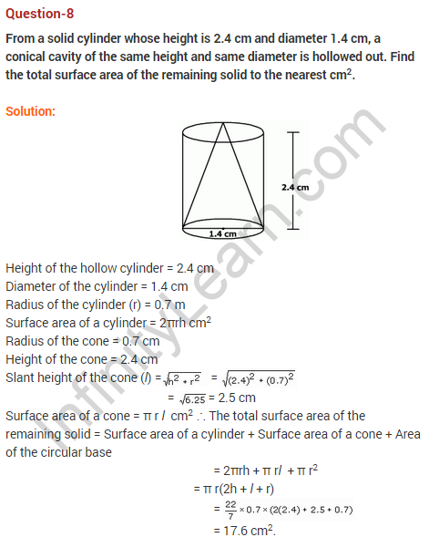 NCERT-Solutions-For-Class-10-Maths-Surface-Areas-And-Volumes-Ex-13.1-Q-8