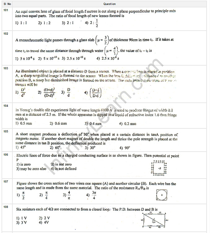 EAMCET Model Paper 02 - Sri Chaitanya Infinity Learn Best Online ...