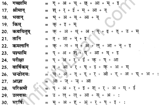 CBSE Class 11 Sanskrit वर्तनी 5