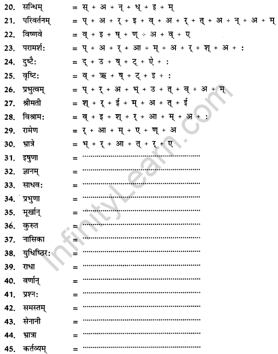 CBSE Class 11 Sanskrit वर्तनी 9