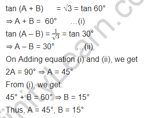 Exercise 8.2 Class 10 NCERT Solutions Chapter 8 Trigonometry PDF Download Q3
