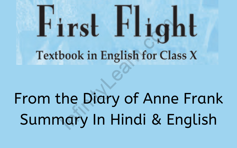 From the Diary of Anne Frank Summary Class 10 English