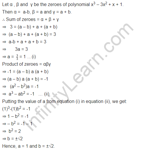 Polynomials Class 10 Maths NCERT Solutions Exercise 2.4 Q3