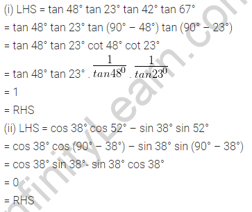 NCERT Solutions for Class 10 Maths Chapter 8 Trigonometry Exercise 8.3 Free PDF Q2