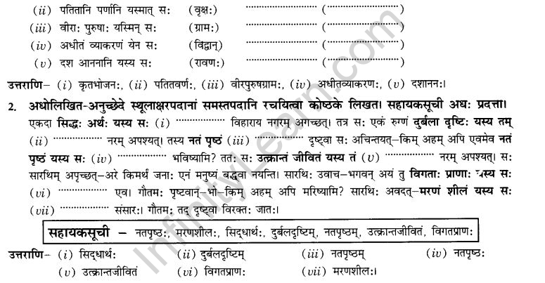 NCERT Solutions for Class 10th Sanskrit Chapter 3 Samasah 24