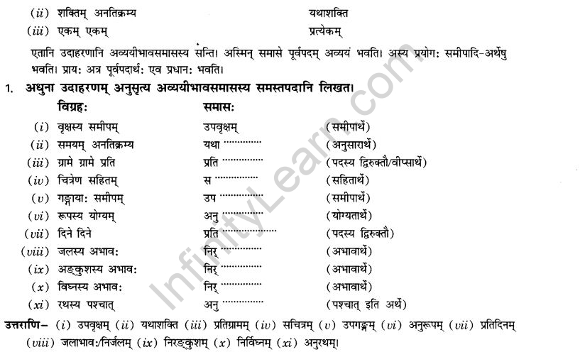 NCERT Solutions for Class 10th Sanskrit Chapter 3 Samasah 26