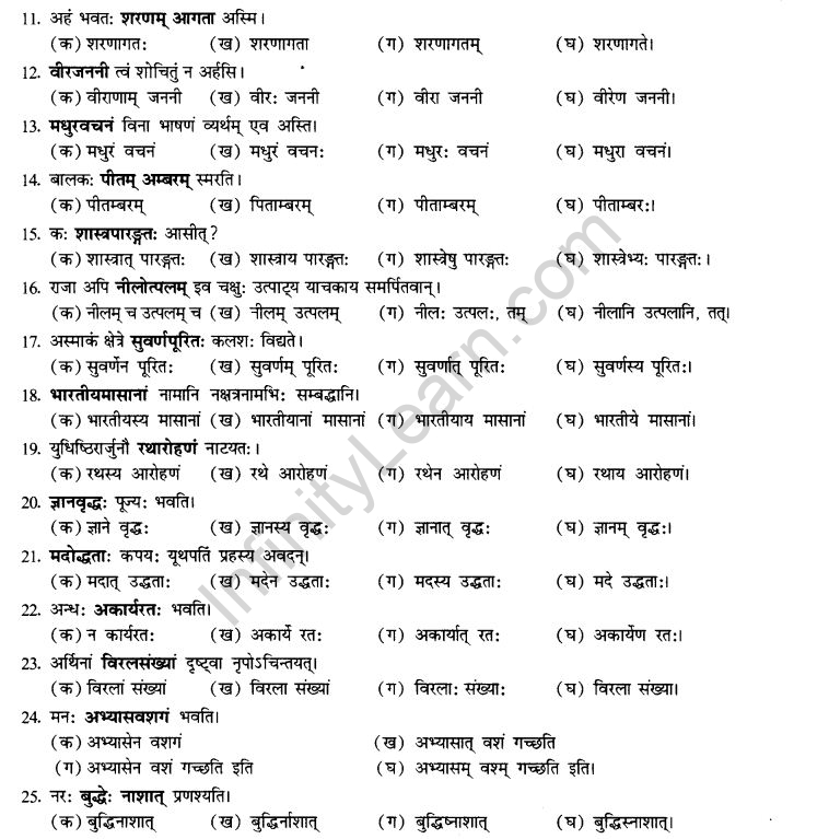 NCERT Solutions for Class 10th Sanskrit Chapter 3 Samasah 36