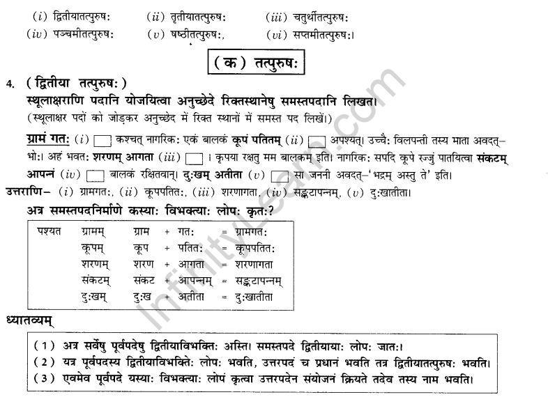 NCERT Solutions for Class 10th Sanskrit Chapter 3 Samasah 5