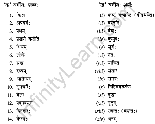 NCERT Solutions for Class 11 Sanskrit Chapter 7 महाजनो येन गतः स पन्थाः III Q3