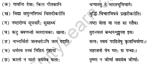 NCERT Solutions for Class 11 Sanskrit Chapter 7 महाजनो येन गतः स पन्थाः Q2.2