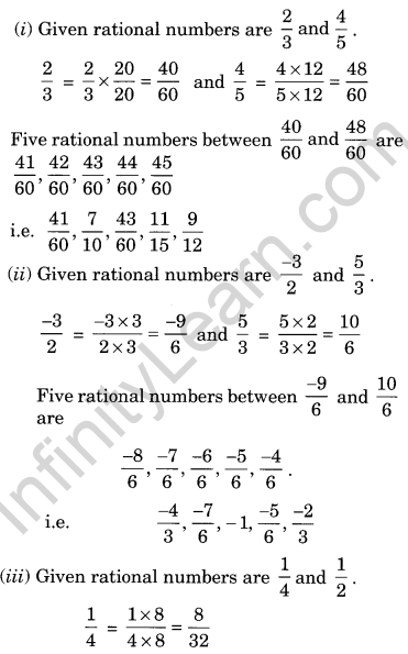 NCERT Solutions for Class 8 Maths Chapter 1 Rational Numbers Ex 1.2 Q5