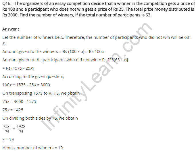 NCERT Solutions for Class 8 Maths Chapter 2 Linear Equations in One Variable Ex 2.2 q-16