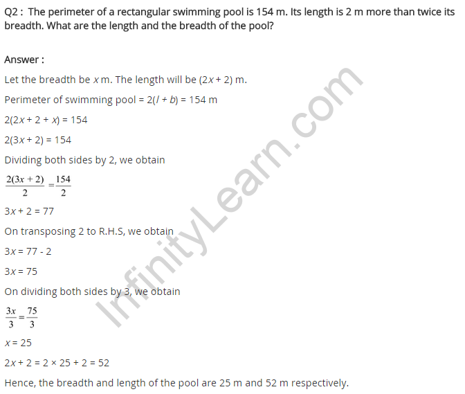 NCERT Solutions for Class 8 Maths Chapter 2 Linear Equations in One Variable Ex 2.2 q-2