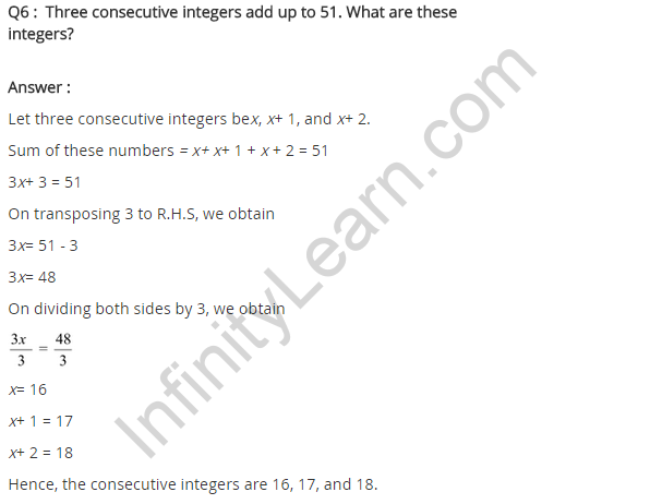 NCERT Solutions for Class 8 Maths Chapter 2 Linear Equations in One Variable Ex 2.2 q-6