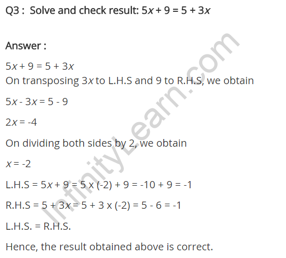 NCERT Solutions for Class 8 Maths Chapter 2 Linear Equations in One Variable Ex 2.3 q-3