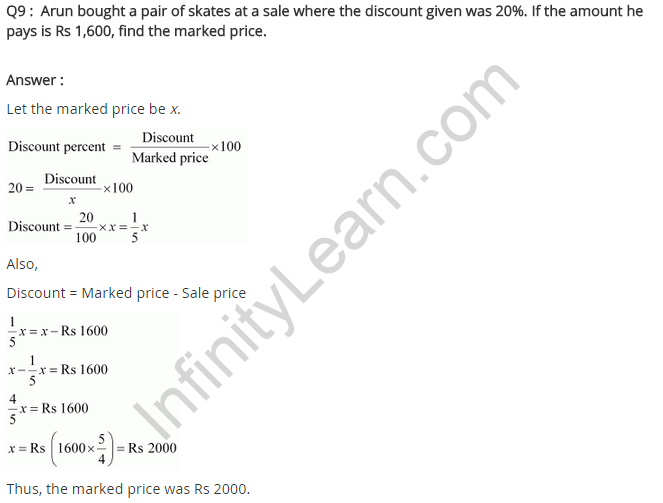 NCERT Solutions for Class 8 Maths Chapter 8 Comparing Quantities Ex 8.2 q-9