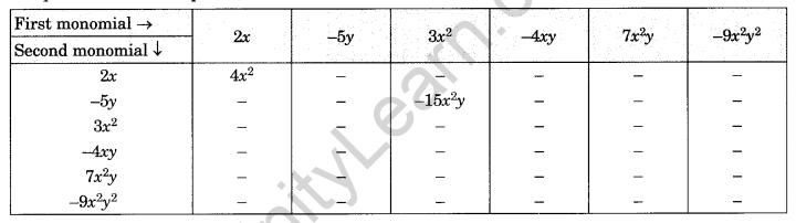 NCERT Solutions for Class 8 Maths Chapter 9 Algebraic Expressions and Identities Ex 9.2 Q3
