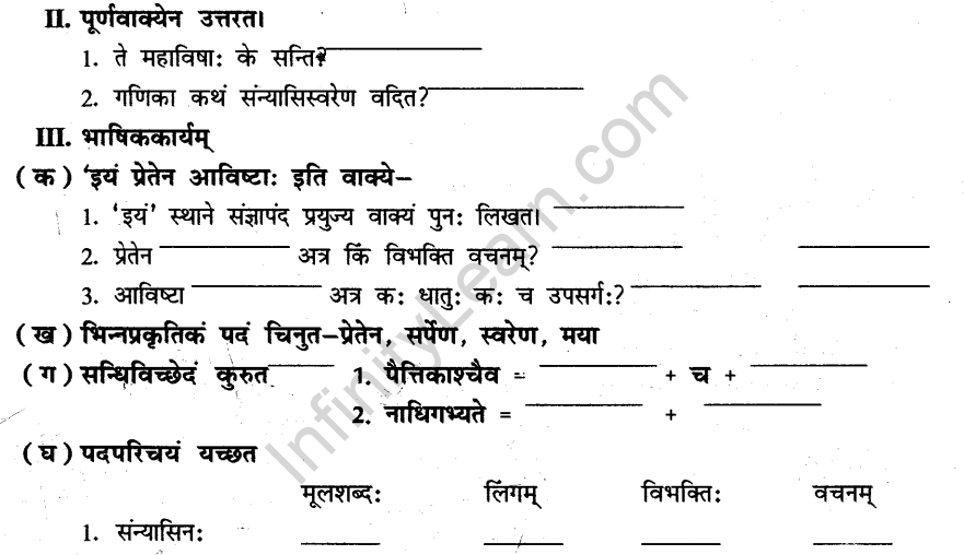 NCERT Solutions for Class 8th Sanskrit Chapter 3 भगवदज्जुकम्र 6