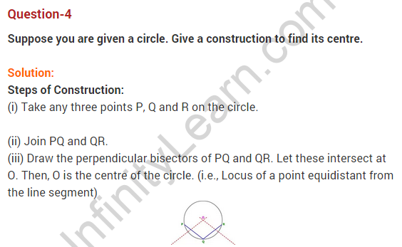 NCERT Solutions for Class 9 Maths Chapter 10 Circles Ex 10.3 A4