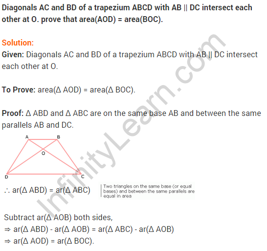 NCERT Solutions for Class 9 Maths Chapter 9 Areas of Parallelograms and Triangles Ex 9.3 A10