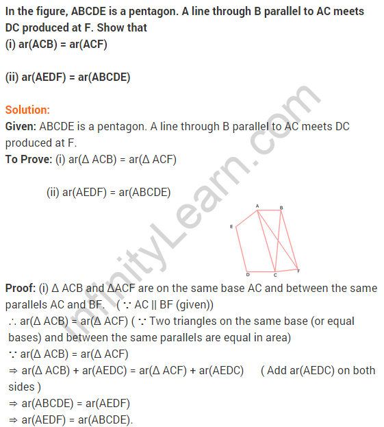 NCERT Solutions for Class 9 Maths Chapter 9 Areas of Parallelograms and Triangles Ex 9.3 A11