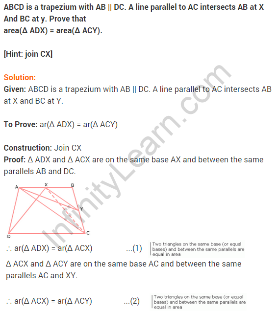 NCERT Solutions for Class 9 Maths Chapter 9 Areas of Parallelograms and Triangles Ex 9.3 A13