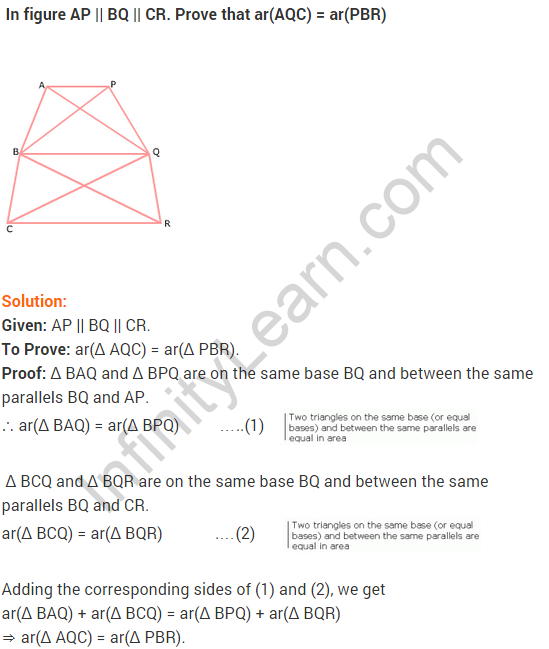 NCERT Solutions for Class 9 Maths Chapter 9 Areas of Parallelograms and Triangles Ex 9.3 A14
