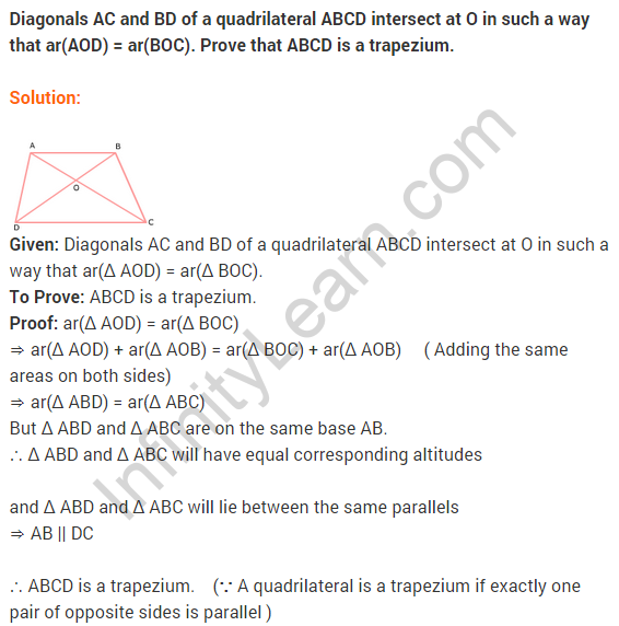 NCERT Solutions for Class 9 Maths Chapter 9 Areas of Parallelograms and Triangles Ex 9.3 A15
