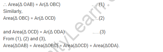 NCERT Solutions for Class 9 Maths Chapter 9 Areas of Parallelograms and Triangles Ex 9.3 A3.1