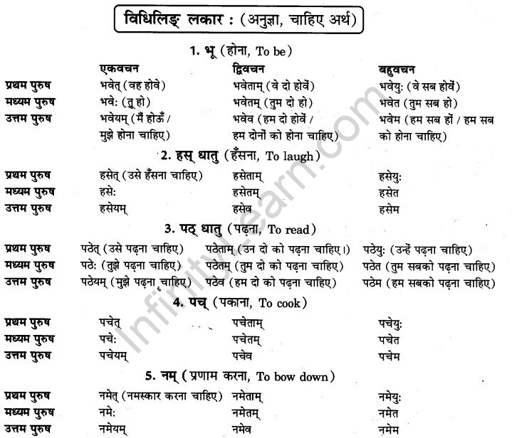 NCERT Solutions for Class 9th Sanskrit Chapter 10 Vidhiliga Lakarah 1