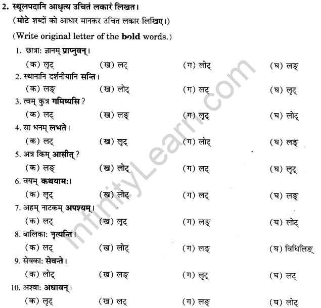 NCERT Solutions for Class 9th Sanskrit Chapter 10 Vidhiliga Lakarah 15